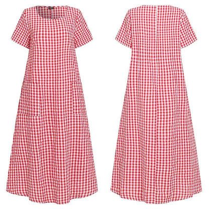 Damen Sommer atmungsaktives Kleid