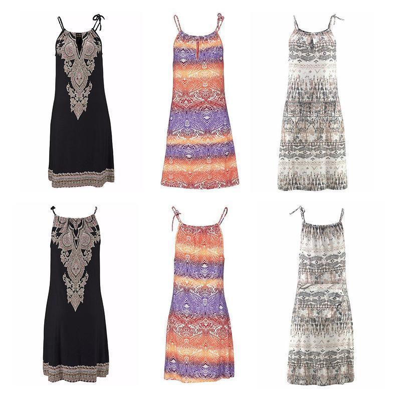Damen Ärmelloses Sommerkleid