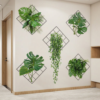3D-Wandaufkleber mit grünen Pflanzen
