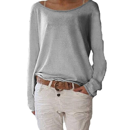 Einfarbiges gestricktes T-Shirt