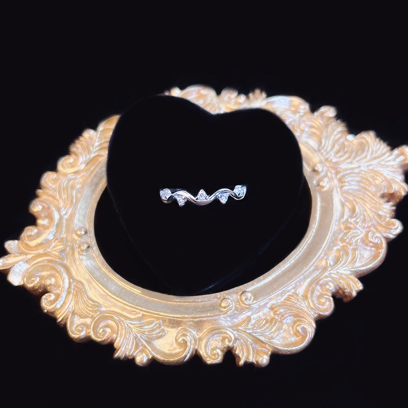 Eleganter Zirkon Wellenring