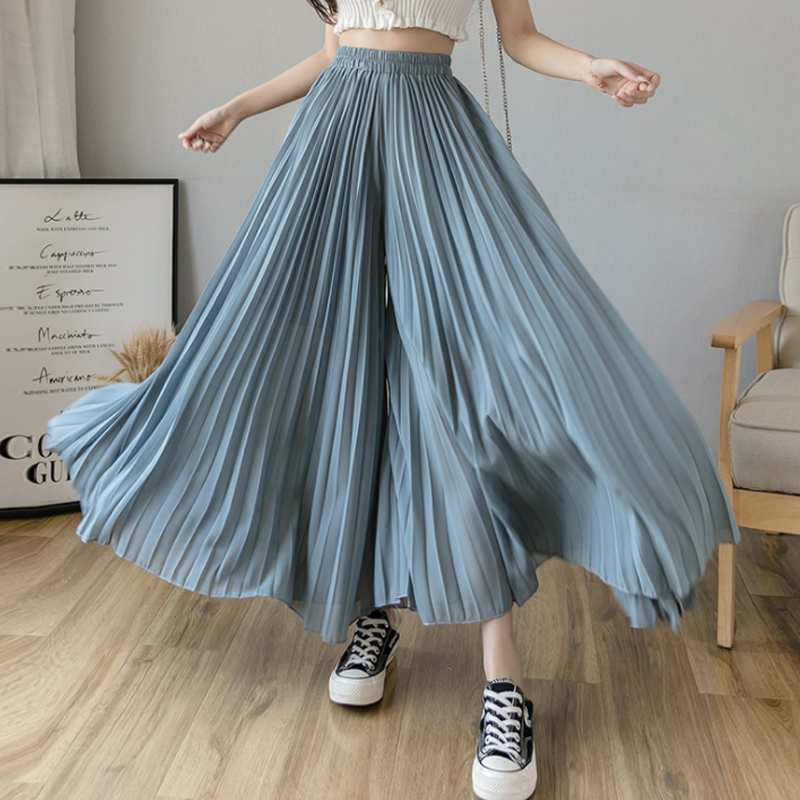 Trendige Hose Mit Plissee-Design