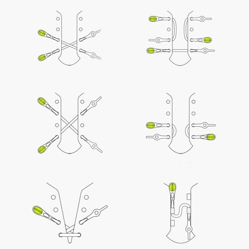 Einfache Schnürsenkel (Einheitsgröße)12 PCS SET