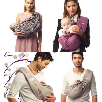 Babytragetuch mit 5 unterschiedlichen Tragepositionen