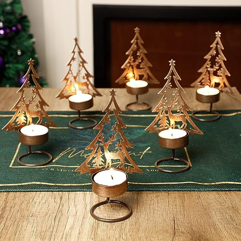 Metall Weihnachtsbaum Kerzenhalter