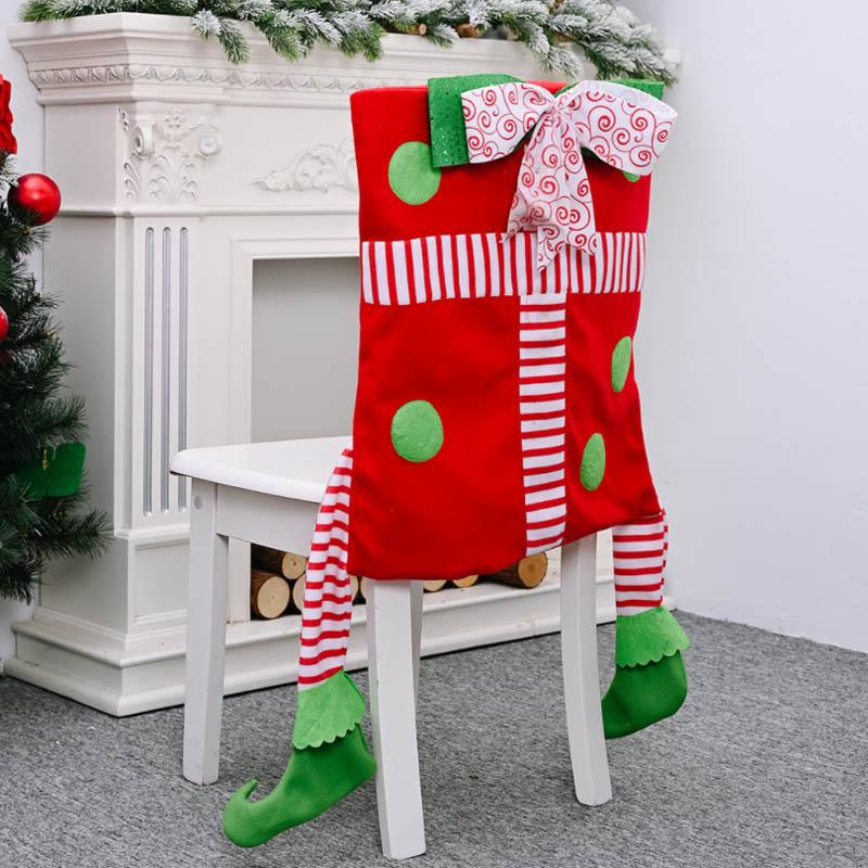 Weihnachtselfen Stuhlrückendekorationen