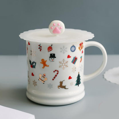 Cartoon Silikon Staubdichte Tasse Abdeckung