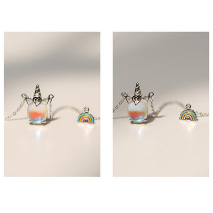 Einhornförmiger  Schmuck Armband Ohrring Halskette Ring