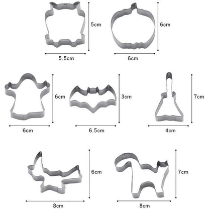 Groß Halloween Ausstechformen Set - 7 Stück