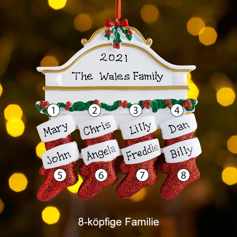 Christbaumschmuck Weihnachtssockenanhänger