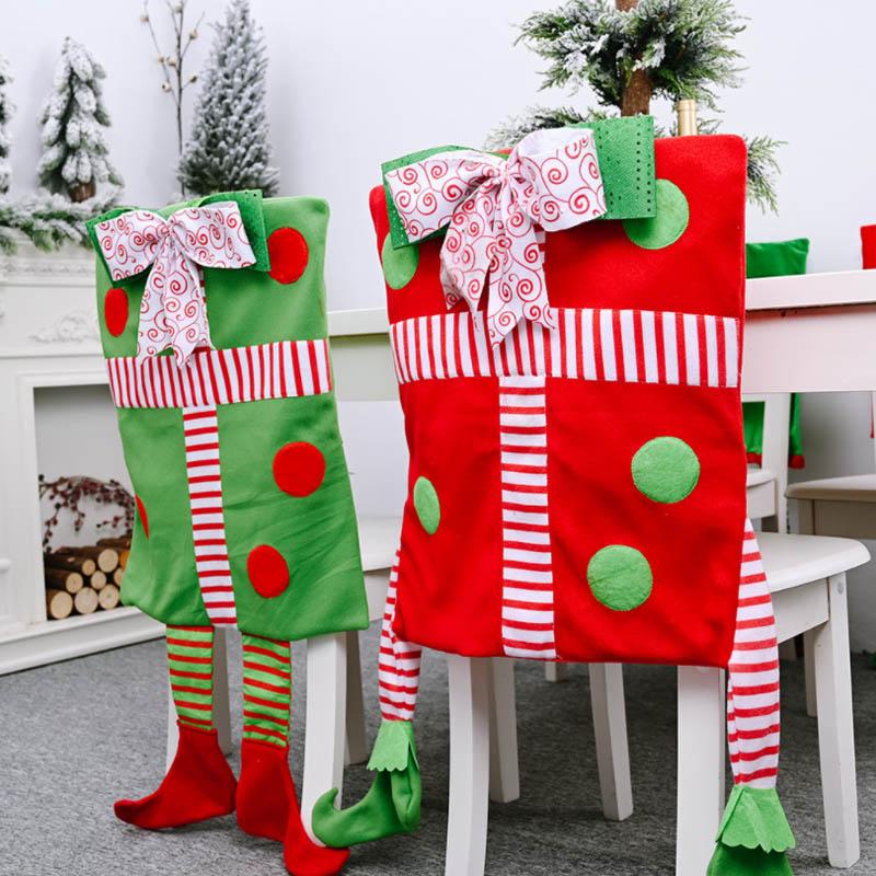 Weihnachtselfen Stuhlrückendekorationen