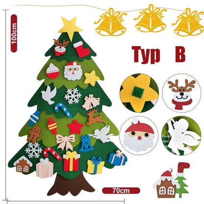 🎄Weihnachtsausverkauf 49% Rabatt🔥DIY Filz Weihnachtsbaum (2024 NEU AKTUALISIERT)