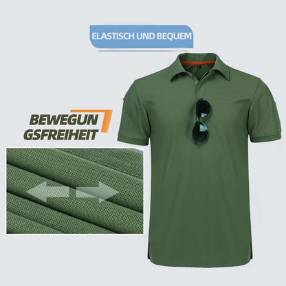 Schnelles trockenes Poloshirt der Männer im Freien