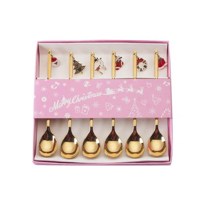 Weihnachtsgeschenk Metalllöffel Set
