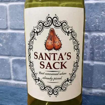 Weihnachten lustige Flaschenetiketten(5 Stück)