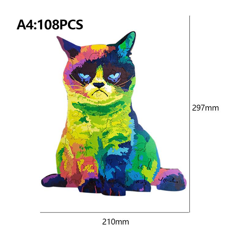 Regenbogenkatze Puzzle