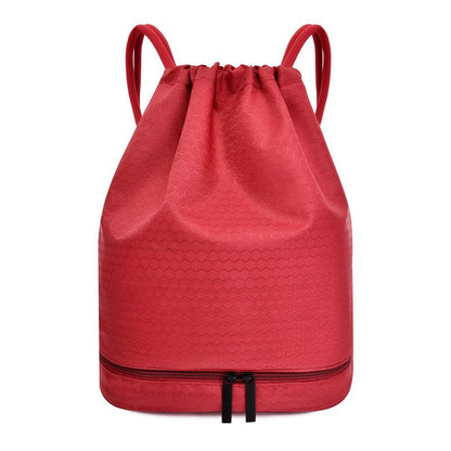Nasser und trockener Kordelzug Rucksack mit Schuhkarton