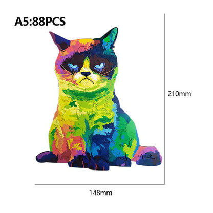 Regenbogenkatze Puzzle