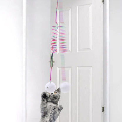 Hängendes Frühlings-Plüschball Katzen Spielzeug