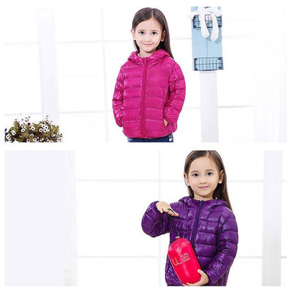 Ultraleichte Daunenjacke Hoodie Unisex 8 Farben