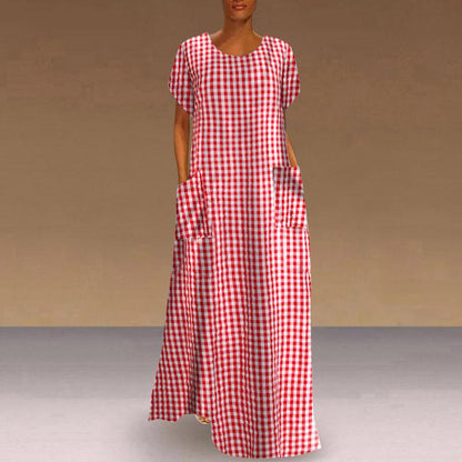 Damen Sommer atmungsaktives Kleid