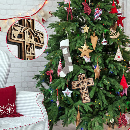 🔥heißer Verkauf 49% Rabatt🔥Kreuz Krippe Ornament