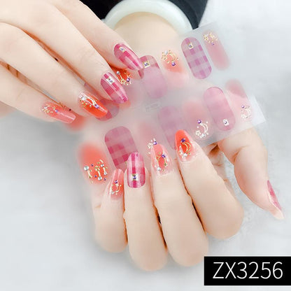3D wasserdichter DIY Maniküre Nagelaufkleber