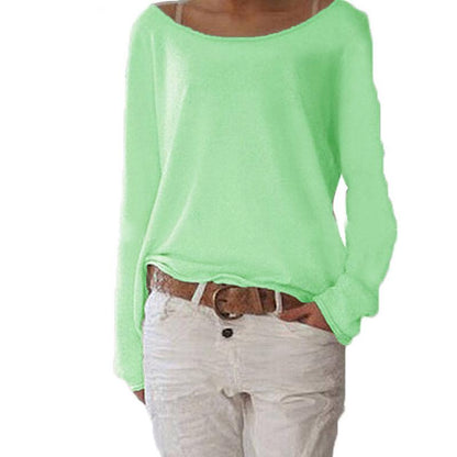 Einfarbiges gestricktes T-Shirt