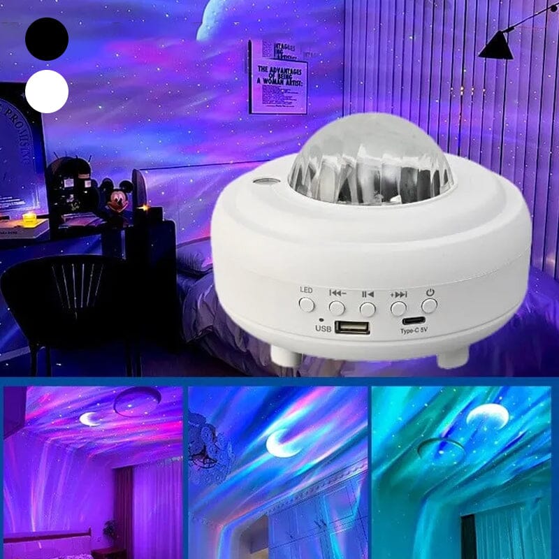 🌌Bluetooth-Lautsprecher Aurora-Nachthimmel-Projektor - Verloren im bezaubernden Sternenhimmel🎄