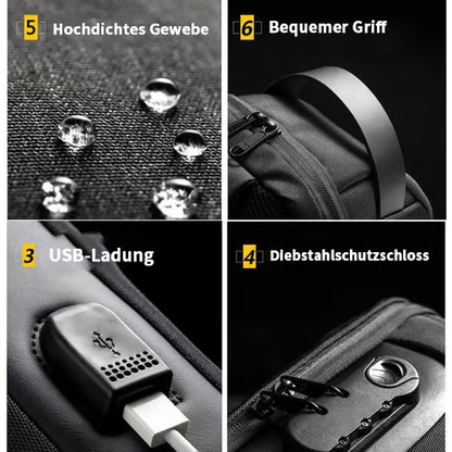 Lässige Multifunktionale Diebstahlsichere Brusttasche für Herren