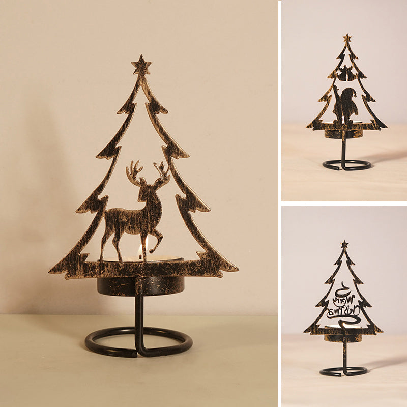 Metall Weihnachtsbaum Kerzenhalter