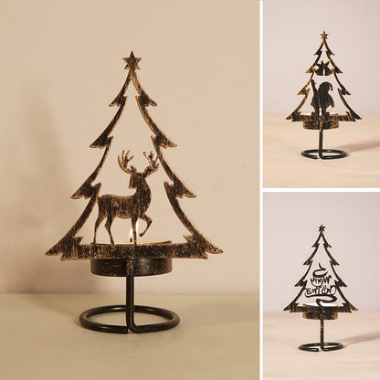 Metall Weihnachtsbaum Kerzenhalter
