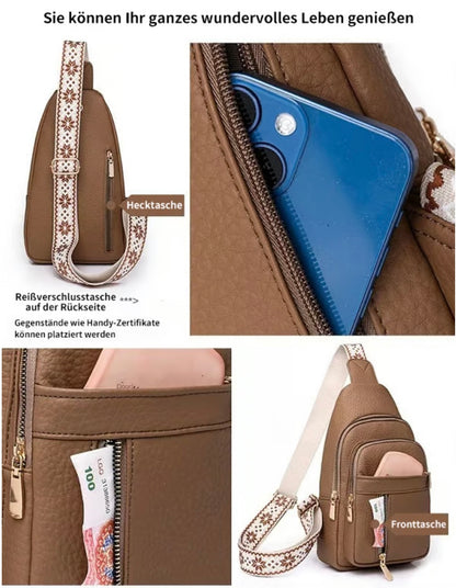 🔥Letzter Tag 49% Rabatt🏆️Anti-Diebstahl Solid Farbe Crossbody Tasche für die tägliche Reise