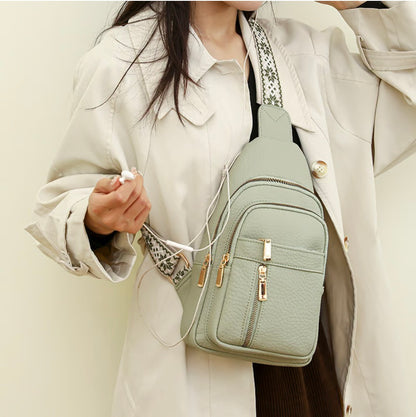 🔥Letzter Tag 49% Rabatt🏆️Anti-Diebstahl Solid Farbe Crossbody Tasche für die tägliche Reise