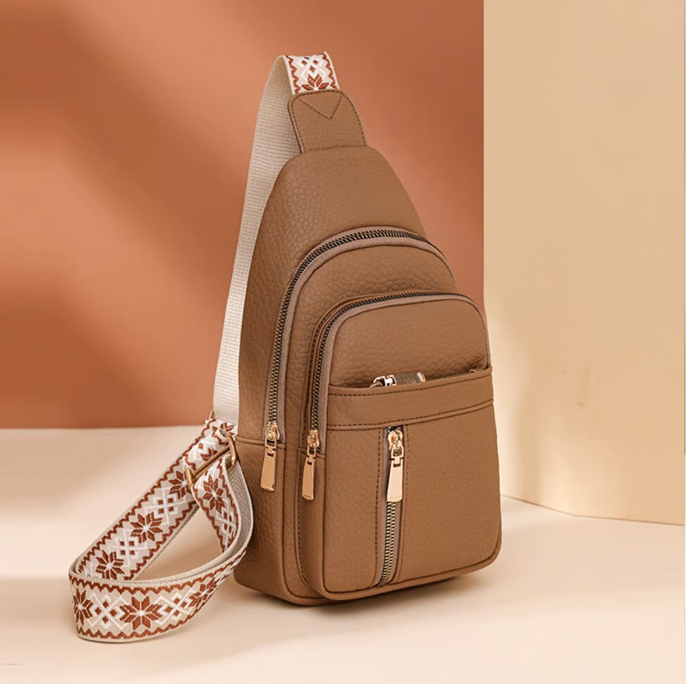 🔥Letzter Tag 49% Rabatt🏆️Anti-Diebstahl Solid Farbe Crossbody Tasche für die tägliche Reise