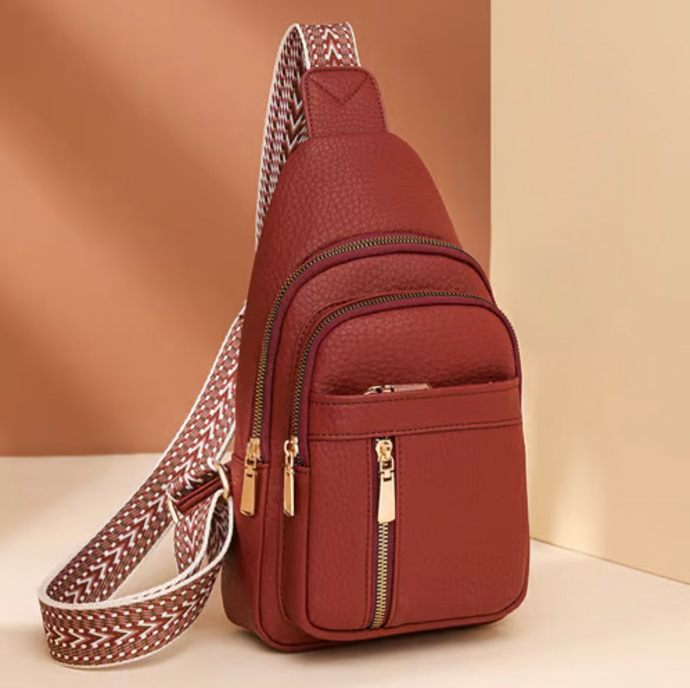 🔥Letzter Tag 49% Rabatt🏆️Anti-Diebstahl Solid Farbe Crossbody Tasche für die tägliche Reise