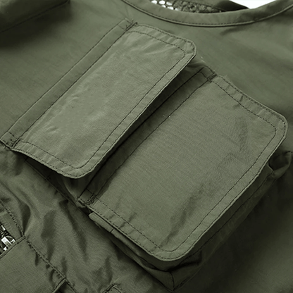 Outdoor leichte Weste aus Mesh-Material mit 16 Taschen