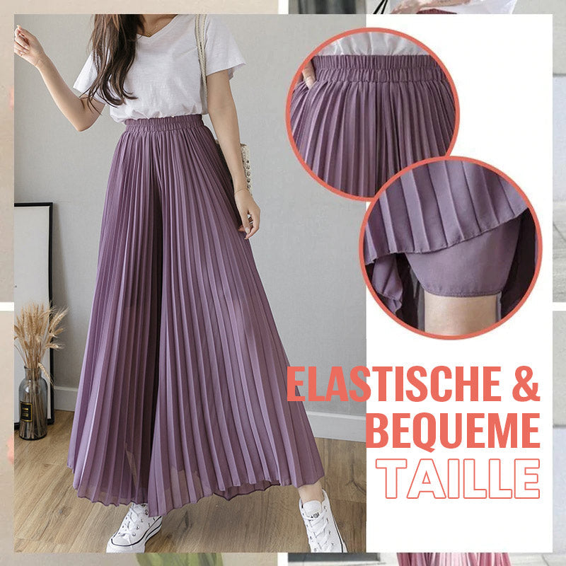 Trendige Hose Mit Plissee-Design