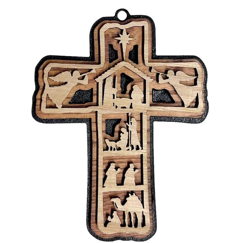 🔥heißer Verkauf 49% Rabatt🔥Kreuz Krippe Ornament