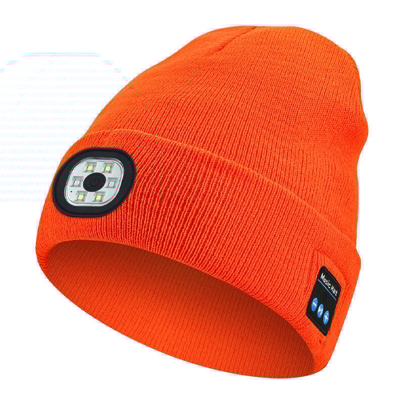 Bluetooth-Beanie mit LED-Licht & abnehmbaren Lautsprechern
