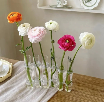 Kreative Reagenzglasvase aus Glas