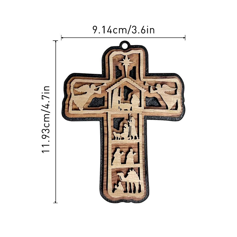 🔥heißer Verkauf 49% Rabatt🔥Kreuz Krippe Ornament