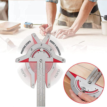 Einstellbares Messlineal für die Holzbearbeitung