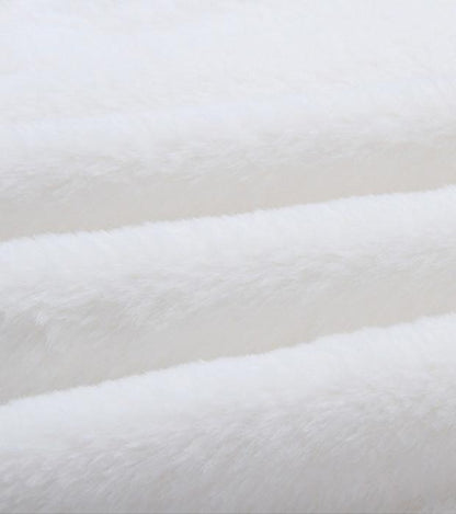 Pelziger Rollkragen Tops mit weichem Plüsch