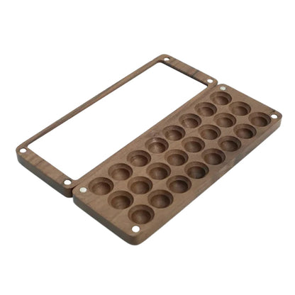 Tragbare Walnuss Aquarell-Palette