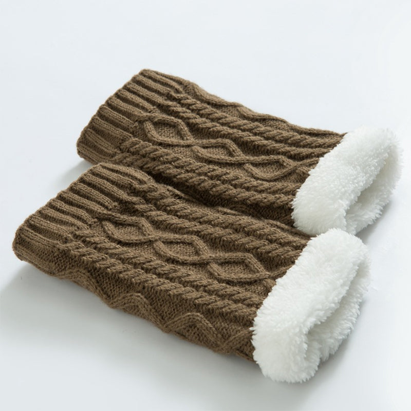 Gestrickte Verdickte Woll-Kniewärmer