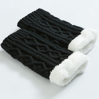 Gestrickte Verdickte Woll-Kniewärmer
